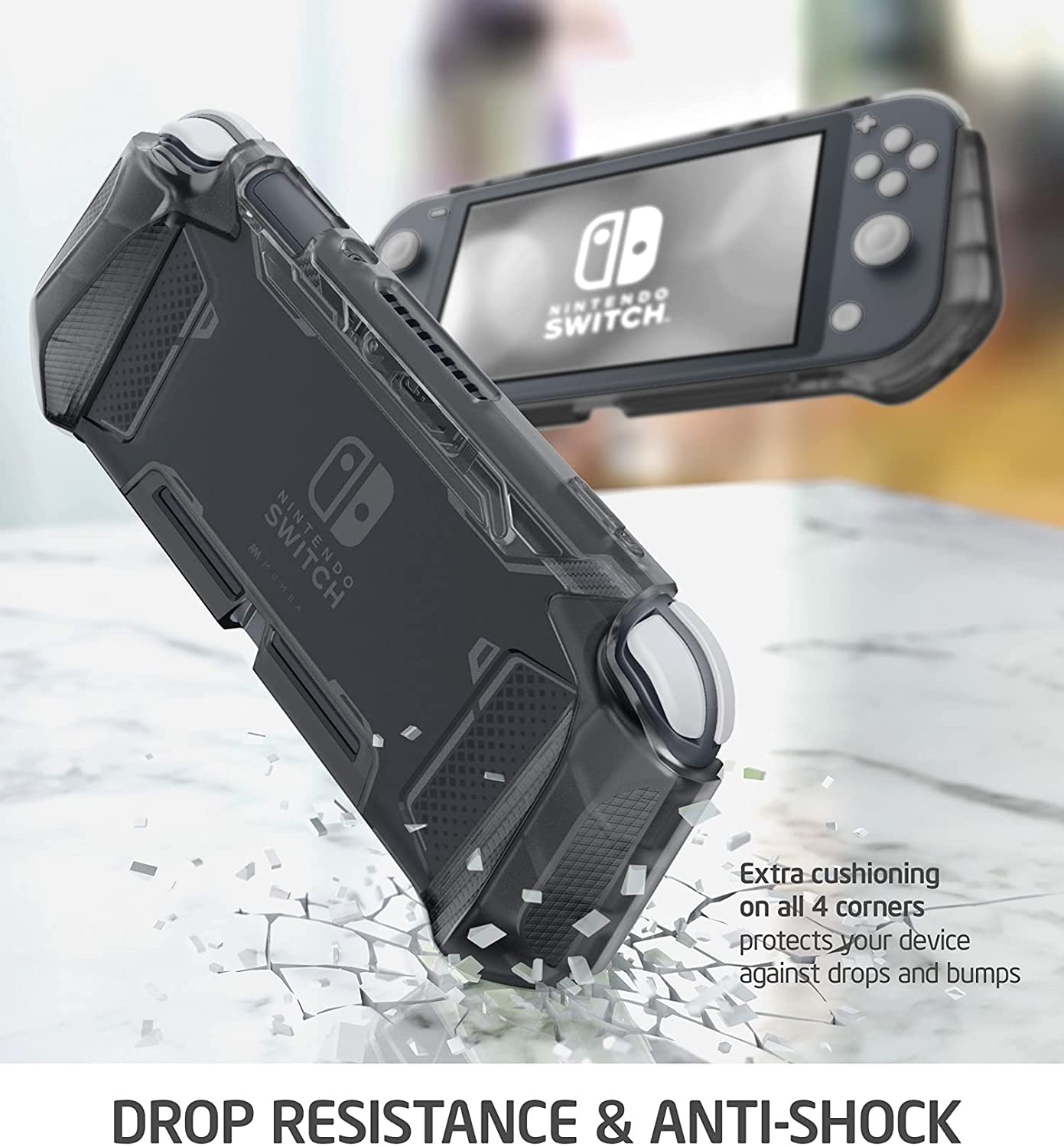 Sarung Boleh Dock Mumba Nintendo Switch / Switch Lite [Siri Blade] Sarung Penutup Pelindung Cengkaman TPU dengan Reka Bentuk Ergonomik dan Cengkaman Keselesaan
