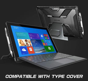 SUPCASE UB PRO Microsoft Surface Pro 7/Pro 6/Pro 5/Pro 4/Pro LTE (Black) Full-Body Kickstand Rugged Protective Case