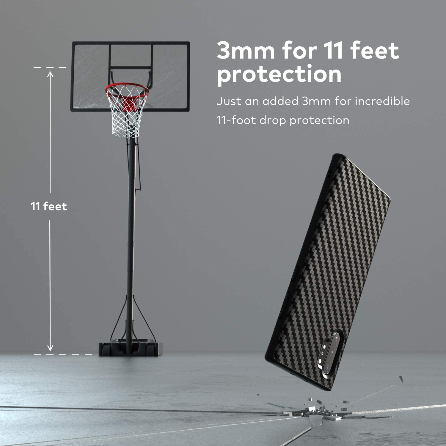 RhinoShield SolidSuit Galaxy Note 10 / Note 10 Plus Shock Absorbent Slim Cover, Premium Matte Finish [3.5M/11ft Drop Protection]