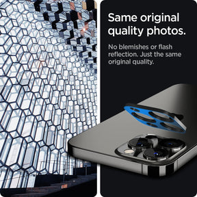 Spigen Glas.tR Optik iPhone 13 / Pro / Pro Max / Mini Camera Lens Screen Protector - Black [2 Pack]