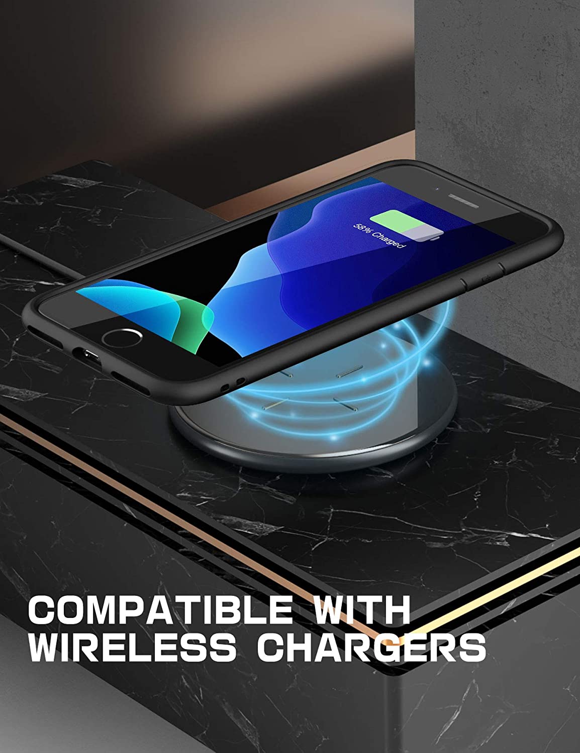SUPCASE iPhone SE 2020 / 8/ 7 / Plus Unicorn Beetle Style Premium Hybrid Protective Clear Bumper Case [Scratch Resistant]