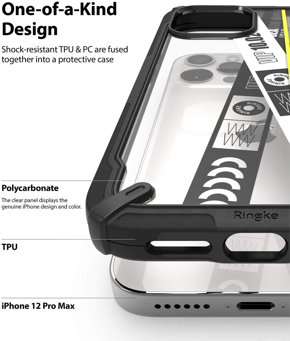Ringke Fusion-X Compatible with Redmi Note 9 Case, Clear Back Heavy Duty  Shockproof TPU Rugged Bumper Phone Cover - Black