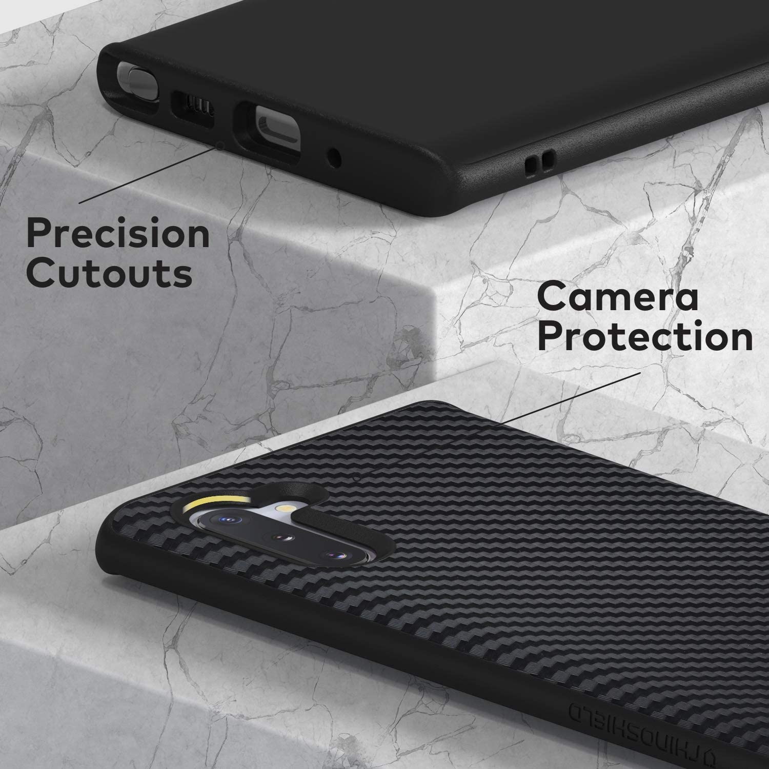 RhinoShield SolidSuit Galaxy Note 10 / Note 10 Plus Shock Absorbent Slim Cover, Premium Matte Finish [3.5M/11ft Drop Protection]