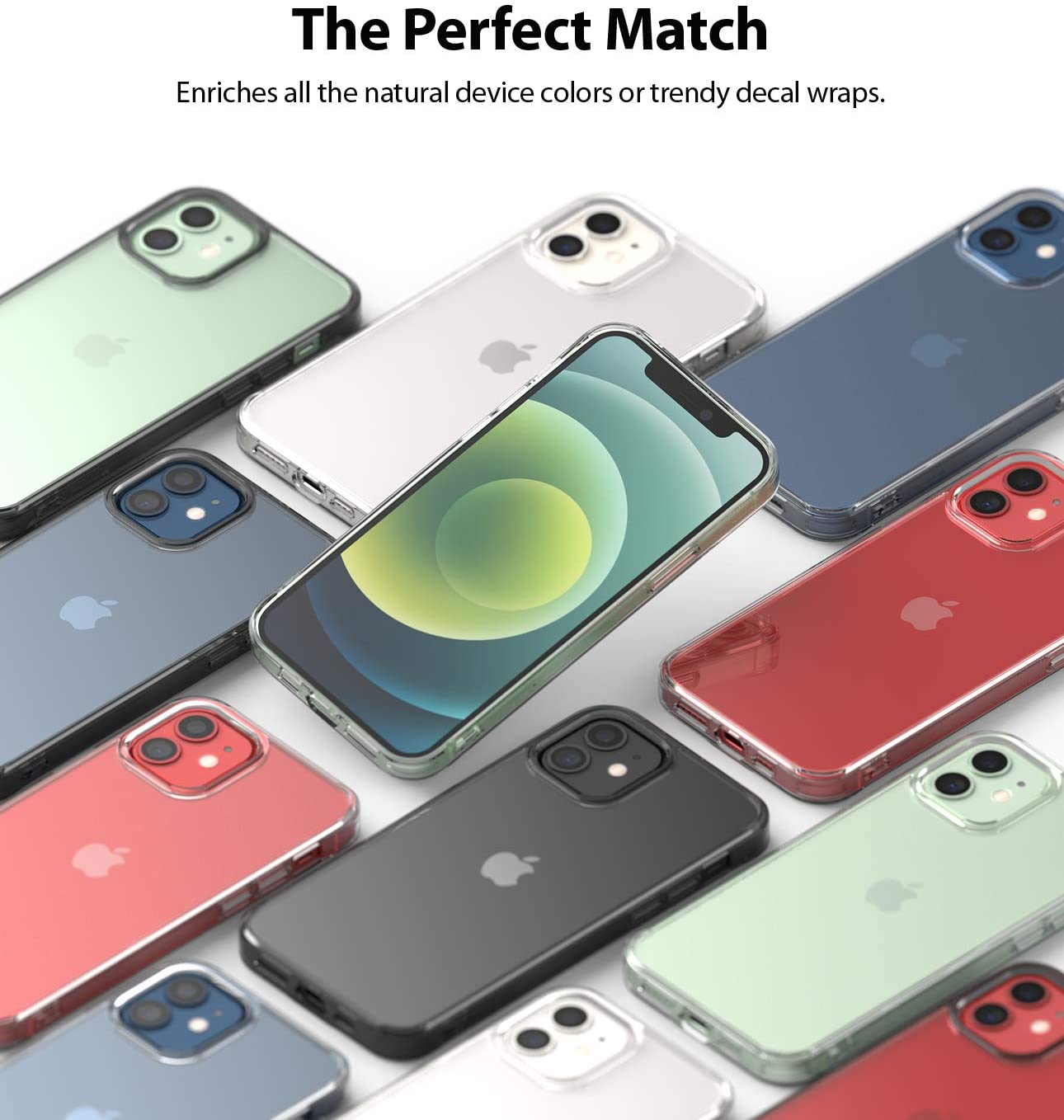 Ringke Fusion Matte iPhone 12 / Pro / Pro Max / Mini Case Translucent Satin Texture Anti Scratch TPU Bumper Cover Frost Clear