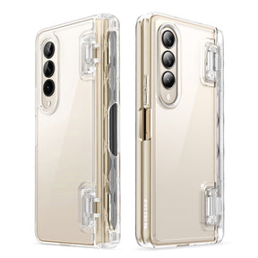 i-Blason Cosmo Series Clear Case for Samsung Galaxy Z Fold 4 Case with Pen Holder 5G (2022) Built-in Screen Protector