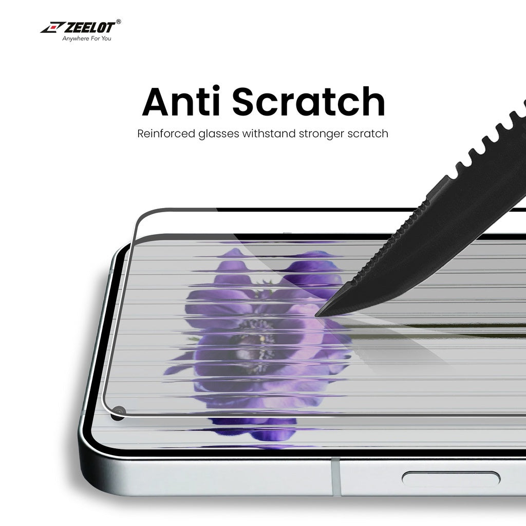 ZEELOT PureGlass 2.5D Tempered Glass Screen Protector for Nothing Phone 1, Clear