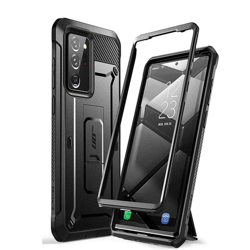 SUPCASE Unicorn Beetle Pro Galaxy Note 20 / Note 20 Ultra Full-Body Rugged Holster & Kickstand Without Built-in Screen Protector (Black)