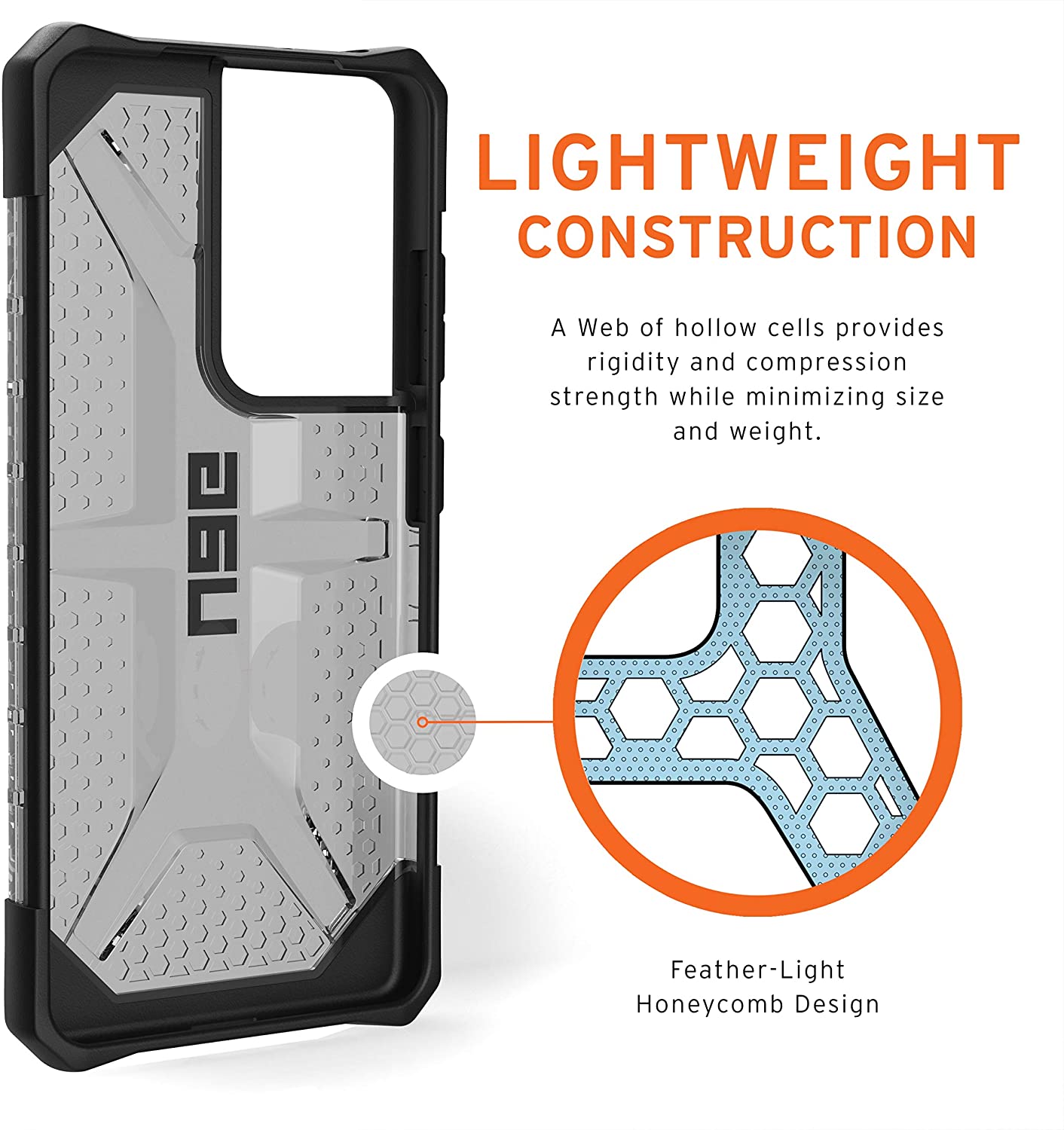 UAG Plasma Samsung Galaxy S21 / Plus / Ultra Wireless Charging Compatible Cover, Shockproof Mobile Phone Case, Ultra Slim Bumper