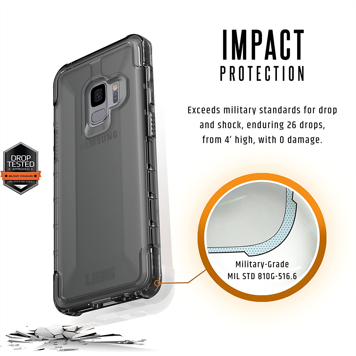 UAG Plyo Samsung Galaxy S9 Feather-Light Rugged Military Drop Tested Phone Case
