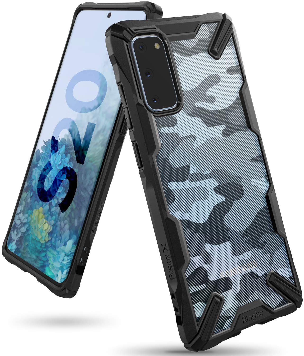 Sarung Anti-Calar Ringke Fusion X Galaxy S20 / S20 Plus / S20 Ultra Lutsinar