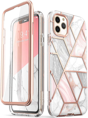 i-Blason Cosmo Series iPhone 11 / Pro / Pro Max Slim Full-Body Stylish Protective Case with Built-in Screen Protector (Marble)