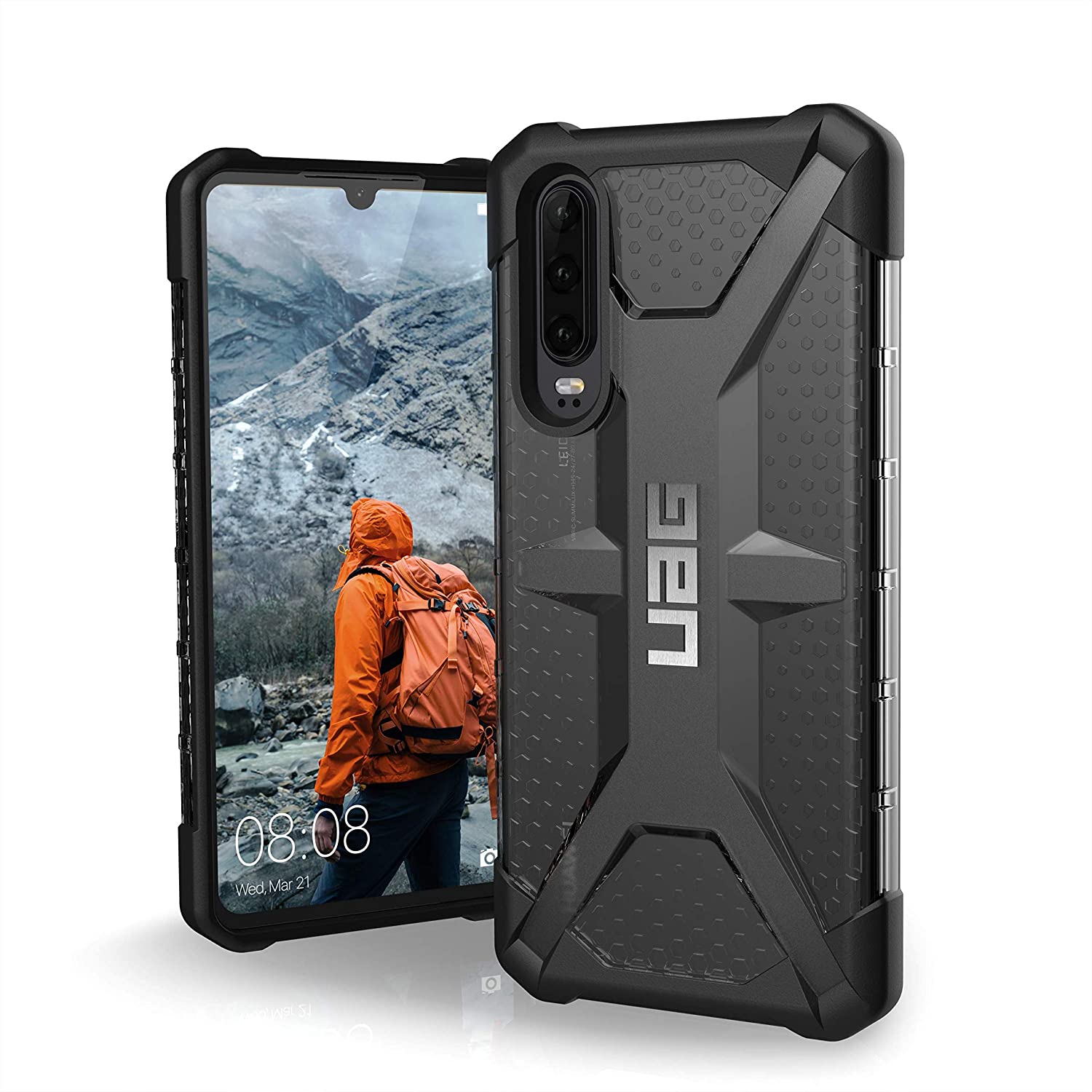 UAG Huawei P40 / P30 Case Plasma [Ash] Rugged Translucent Ultra-Thin Military Drop Tested Protective Cover
