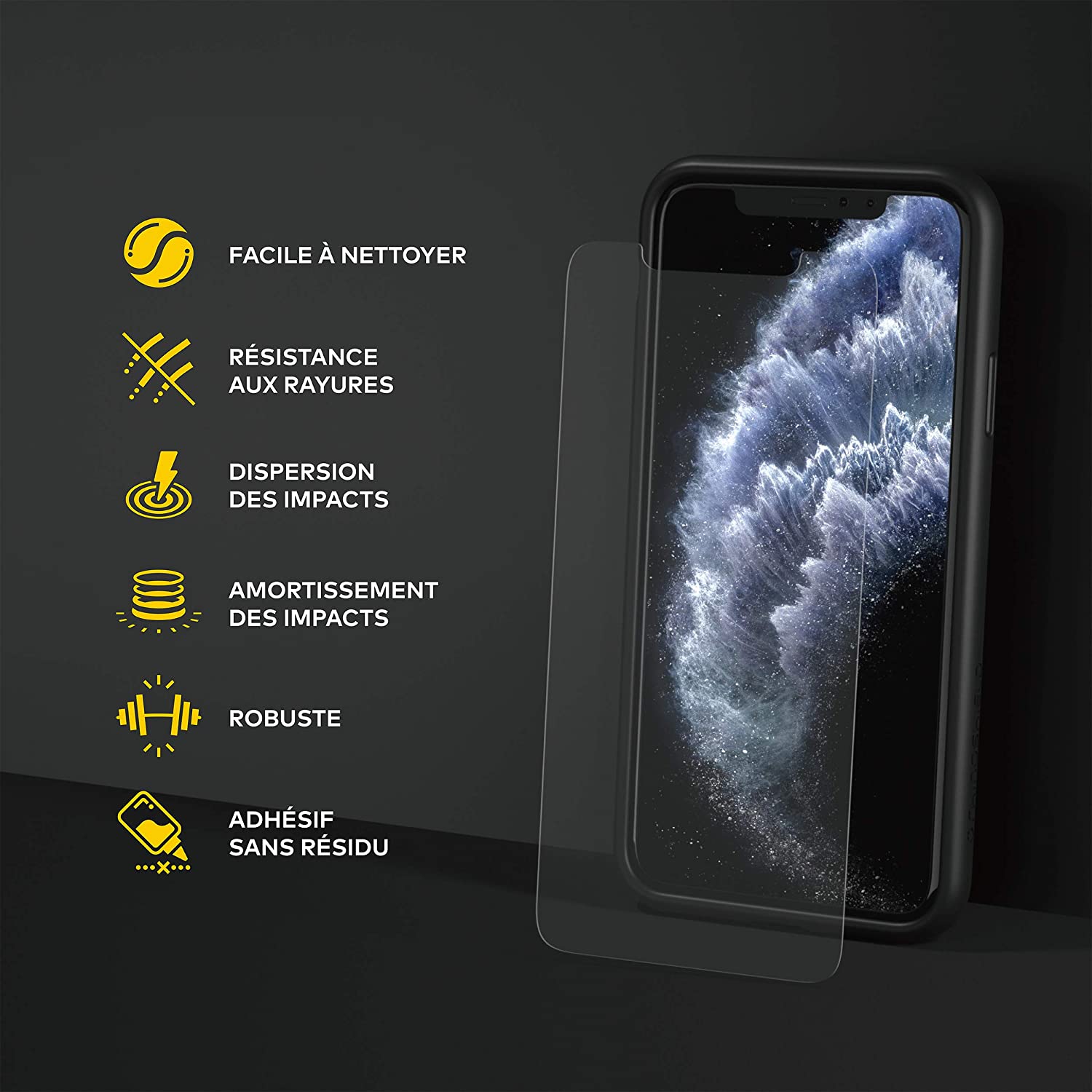 RhinoShield Impact Flex Huawei P30 / P30 Pro / P20 / P20 Pro / Mate 20 Clear and Scratch/Fingerprint Resistant Screen Protector