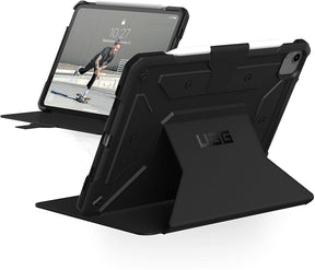 UAG iPadAir 10.9" (4thGen,2020) Metropolis Folio Slim Heavy-Duty Tough Multi-Viewing Angles Stand Military Drop Tested Rugged Cover, Black