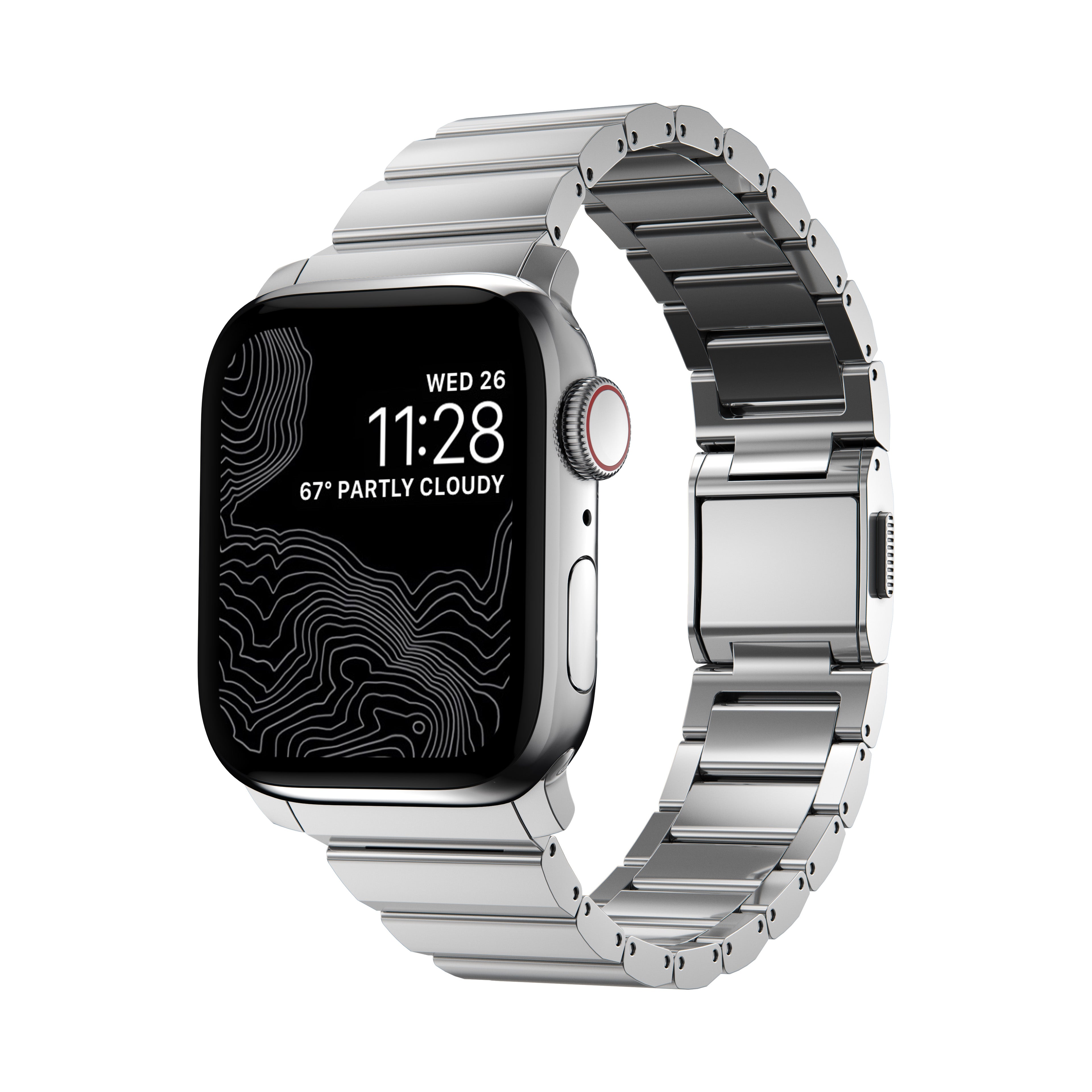 Nomad Steel Band Version 2 compatible for Apple Watch Series SE/Ultra/8/7/6/5/4/3/2
