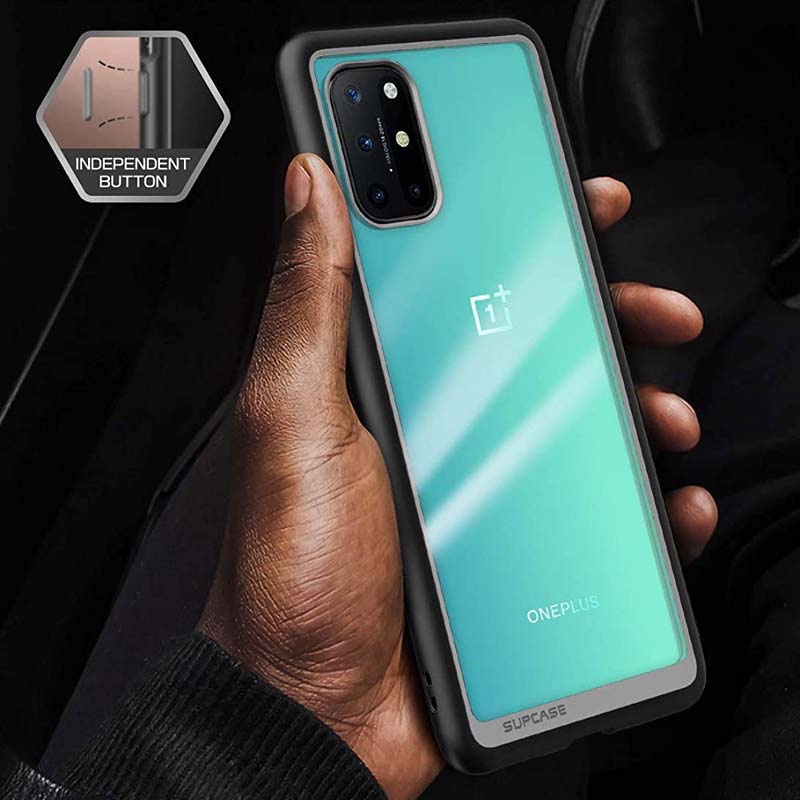 SUPCASE OnePlus 8 / 8 Pro / 8T Unicorn Beetle Style Clear Bumper Case - Black