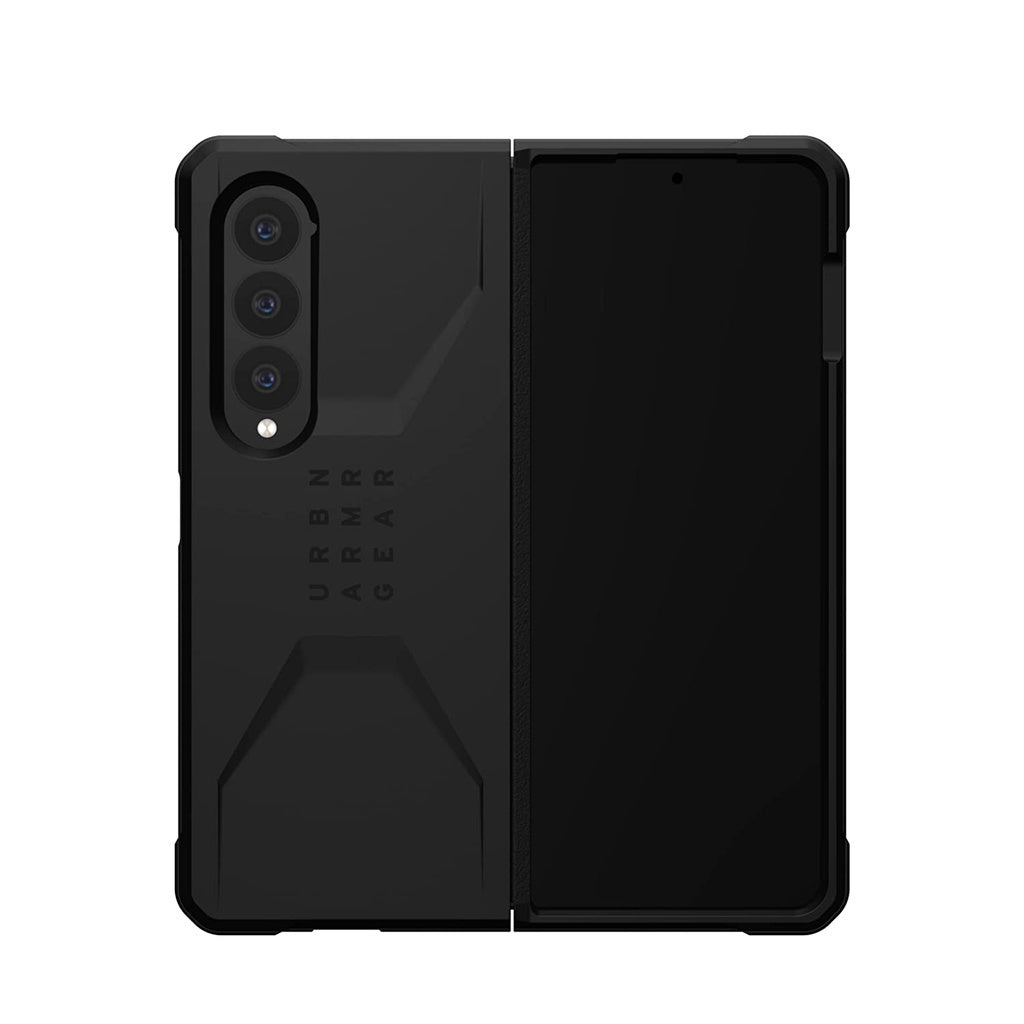 UAG Galaxy Z Fold 4 Case Civilian Black Ultra Thin Shock-Absorbentd Protection Case/Cover