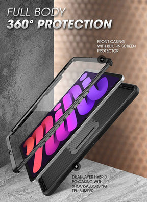 SUPCASE iPad mini 6 (2021) Unicorn Beetle PRO Shockproof Rugged Case - Black
