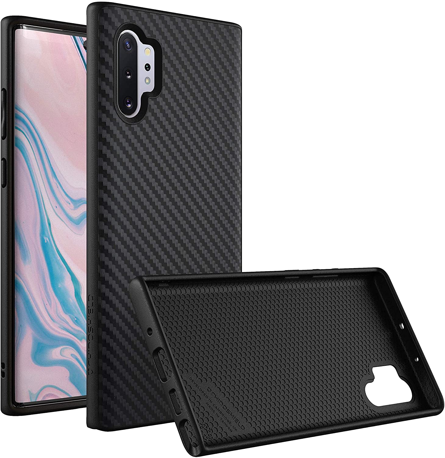 RhinoShield SolidSuit Galaxy Note 10 / Note 10 Plus Shock Absorbent Slim Cover, Premium Matte Finish [3.5M/11ft Drop Protection]