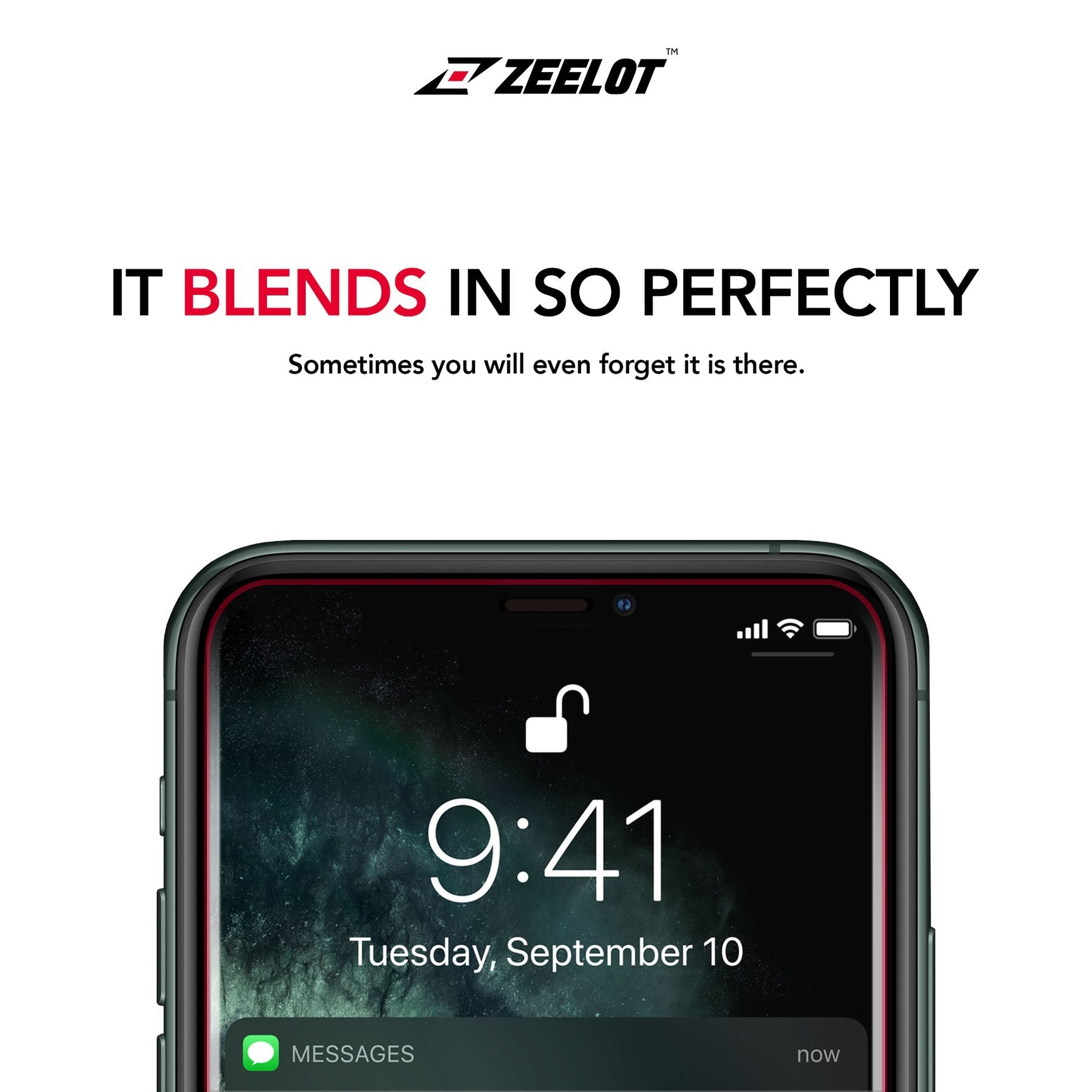 ZEELOT Huawei P40 PureGlass 2.5D Clear Tempered Glass Screen Protector