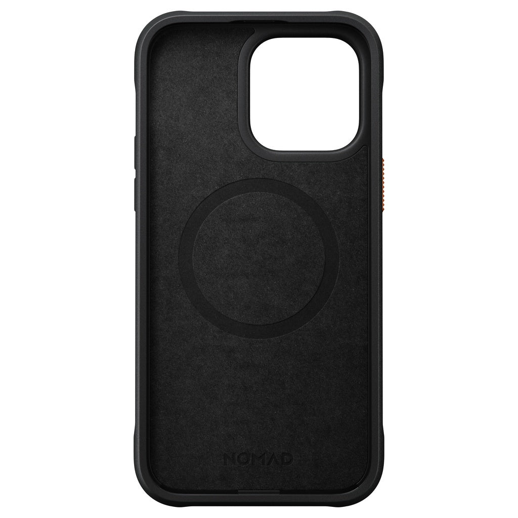 Nomad Rugged Case Ultra Orange / Black Compatible for iPhone 14 Pro / Pro Max Magsafe