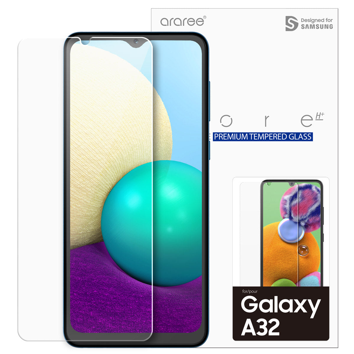 Araree Sub-Core Samsung Galaxy A32 Screen Protector Tempered Glass