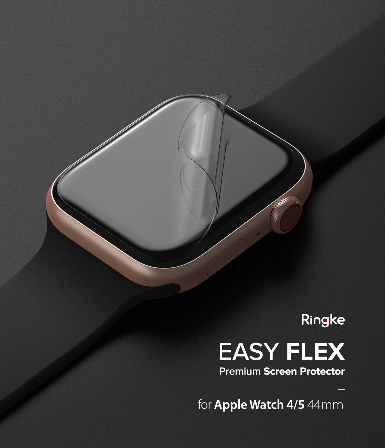 Ringke Easy Flex Apple Watch Series 6 / SE / 5 / 4 (44mm) Screen Protector (3 pcs)