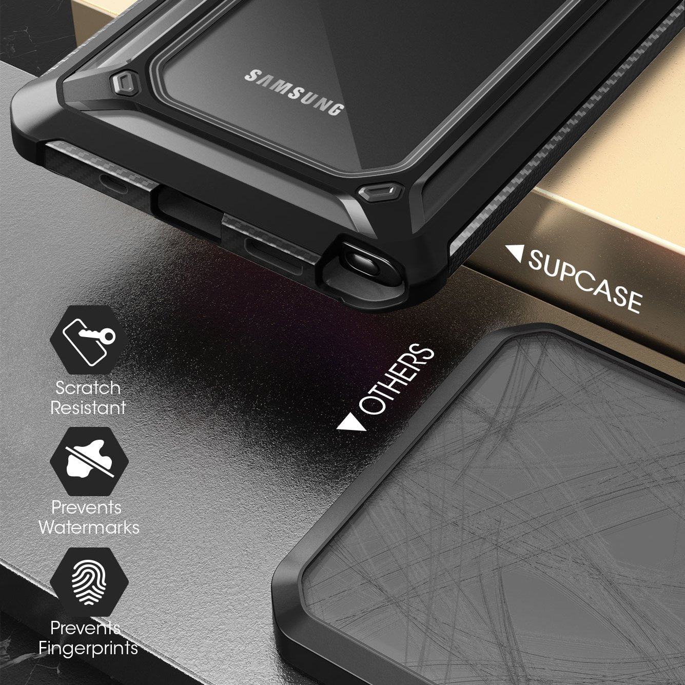 SUPCASE Unicorn Beetle EXO Galaxy Note 20 / Note 20 Ultra Premium Hybrid Protective Clear Bumper Case (Black)