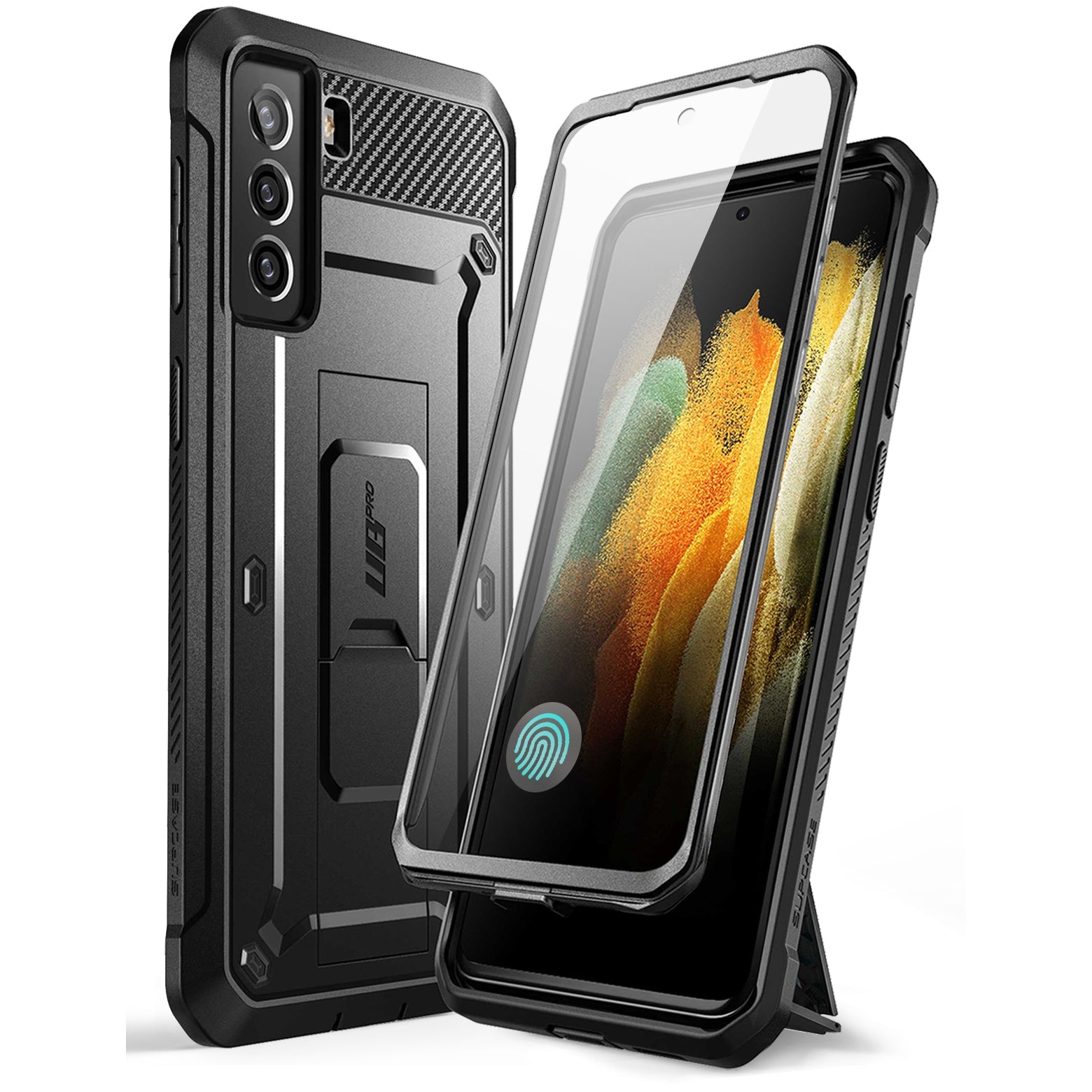 SUPCASE Galaxy S21 FE Unicorn Beetle PRO Rugged Case - Black