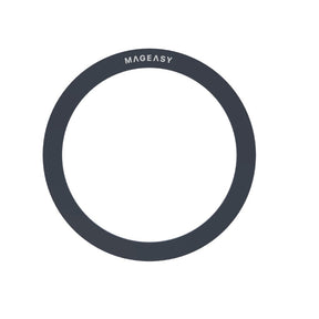 SwitchEasy MagEasy Sticker MagSafe Ring Midnight Black Compaitble for iPhone 14 / 13 / 12 Pro Max Support Qi Wireless Charger