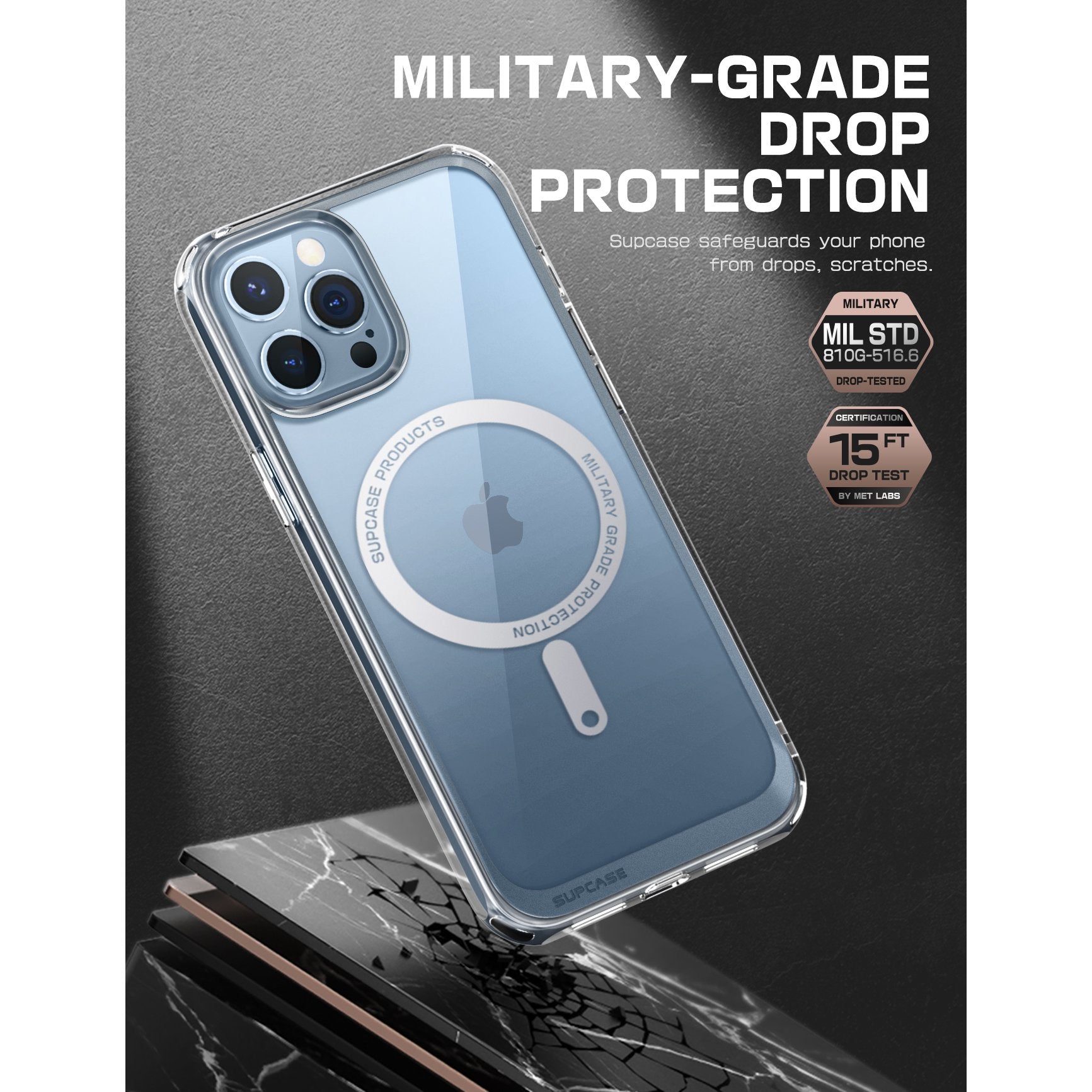 SUPCASE iPhone 13 Pro / Pro Max Unicorn Beetle MAG Slim Clear MagSafe Case