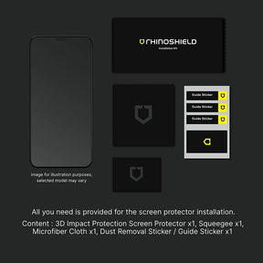 RHINOSHIELD 3D Impact / Tempered Glass / Back Cover Screen Protector iPhone 14 / Plus / Pro Max Ultra Impact Protection