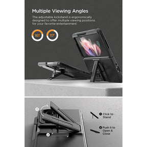 VRS Design Quick Stand Modern Pro for Galaxy Z Fold 4 5G (2022), Modern Neat Style Case with S Pen Holder