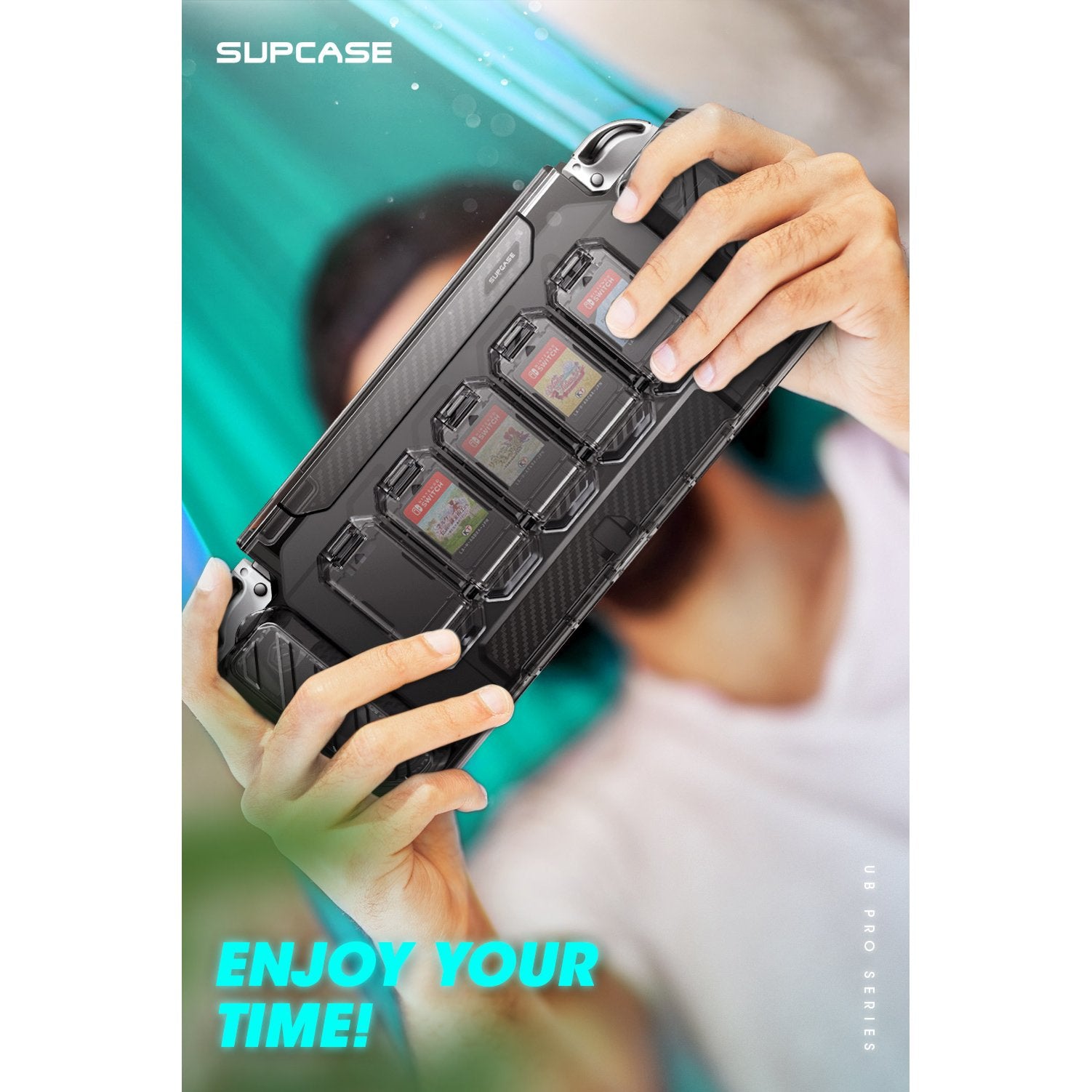 SUPCASE Nintendo Switch OLED Unicorn Beetle PRO FORMA Slim Carrying Case - Clear
