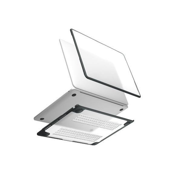 Uniq Venture Hybrid Case for MacBook Air M2 Chip 13'' (2022) - Frost / Mid Night (BLACK)