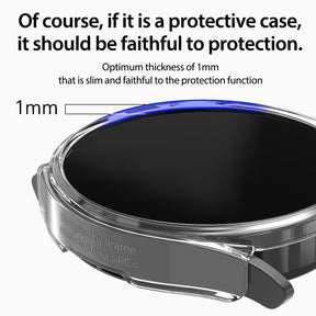 Araree NUKIN Samsung Galaxy Watch 4 (2021) Crystal Clear Transparent Cover Hard PC Protective Lightweight Scratchproof Case