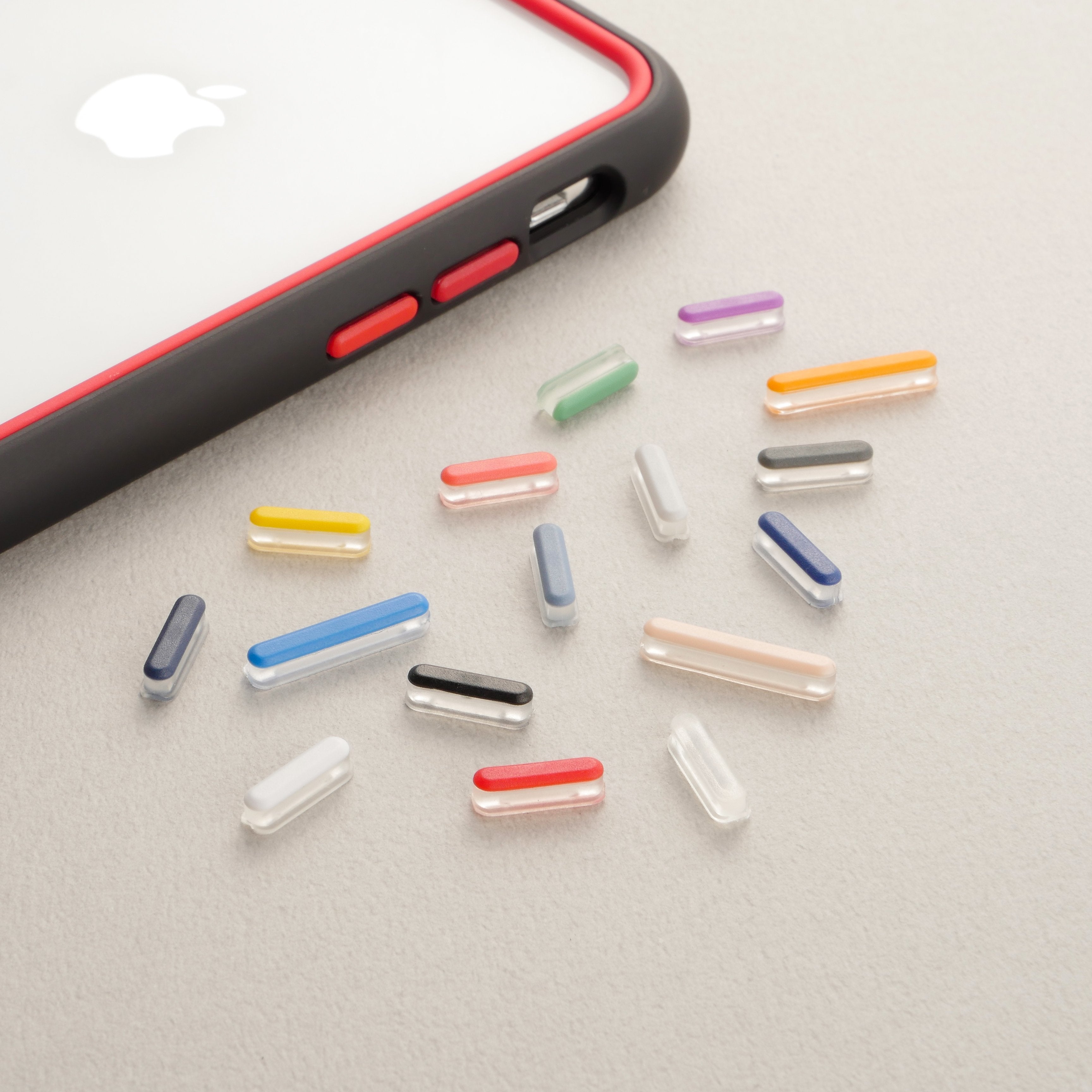 RhinoShield Extra Buttons For iPhones CrashGuard NX / Mod NX / Solid Suit iPhone 12 / 11 / XS / XR / 8 / 7 / 6 Series