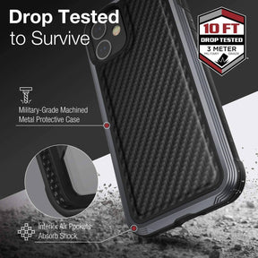 X-Doria Defense Raptic Lux iPhone 12 / Pro / Pro Max / Mini Case Black Carbon Fiber