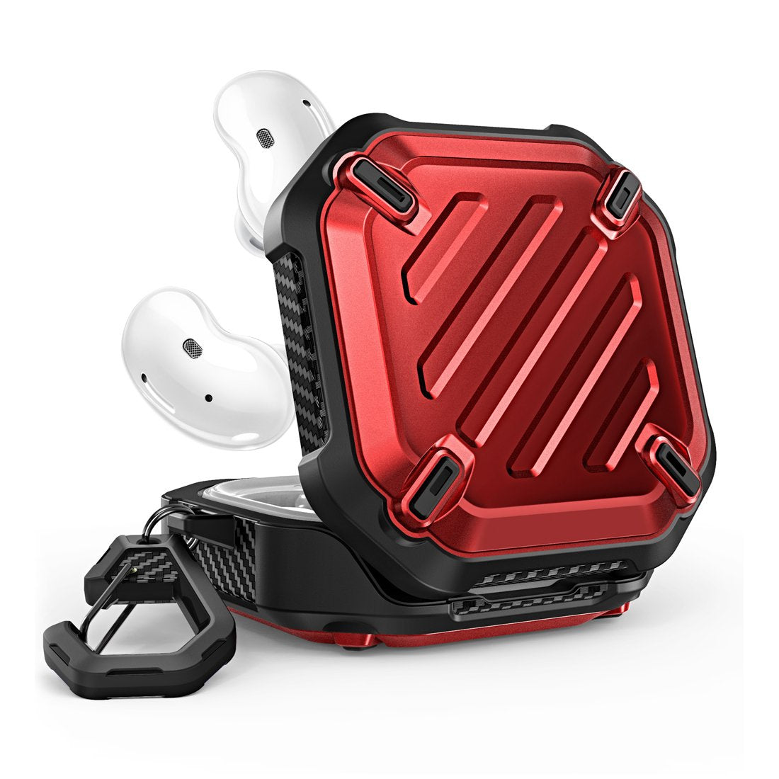 SUPCASE Unicorn Beetle Pro Galaxy Buds Pro (2021) / Galaxy Buds Live (2020), Full-Body Rugged Protective Case with Carabiner