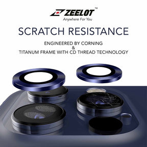 ZEELOT iPhone 12 / 12 Mini / iPhone 11 PureGlass Titanum Frame Lens Protector