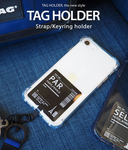 Araree TAG HOLDER External Strap Hole, Regardless of Smartphone Models, Strap Holder that Can Be Attached with External Strap Holes