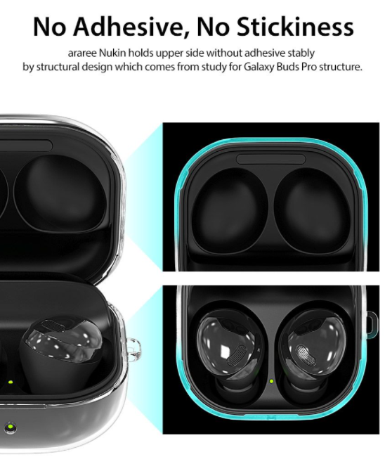 Araree Nukin Galaxy Buds Live / Pro Transparent Shockproof Hard Polycarbonate Case