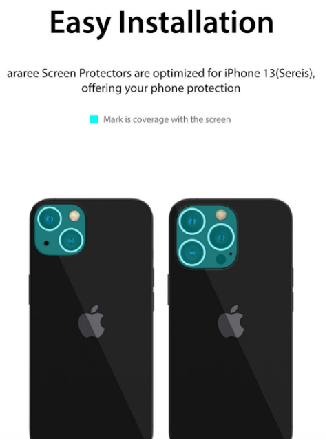 Araree C-Sub Core Camera lens Protector iPhone 13 / Pro / Pro Max / Mini
