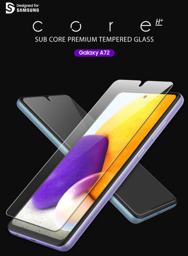 Araree Sub-Core Samsung Galaxy A72 Screen Protector Tempered Glass