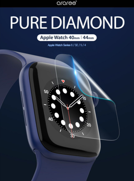 Araree Pure Diamond Apple Watch 6 / SE / 5 / 4 Screen Protector 44mm & 40mm (2pcs)