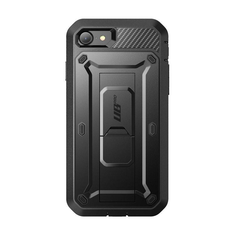SUPCASE Unicorn Beetle Pro Series iPhone SE (2020) / 8 / 7 Full-Body Rugged Holster Case with Built-In Screen Protector (Black)