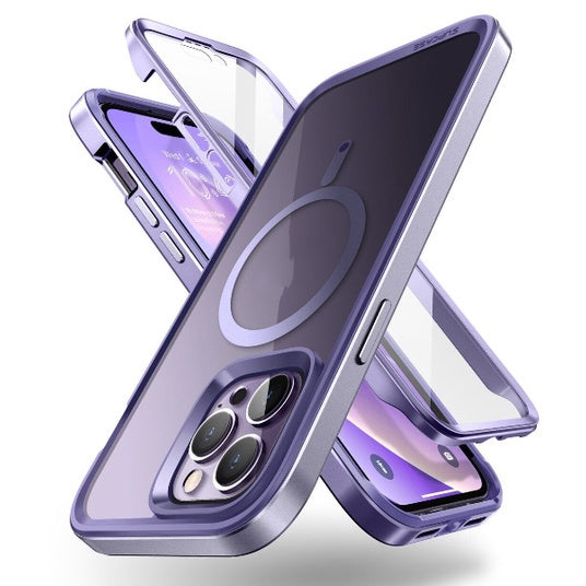 SUPCASE Unicorn Beetle Edge Mag Case Mauve for iPhone 14 Pro Max 6.7 Compatible with MagSafe Built-in Screen Protector