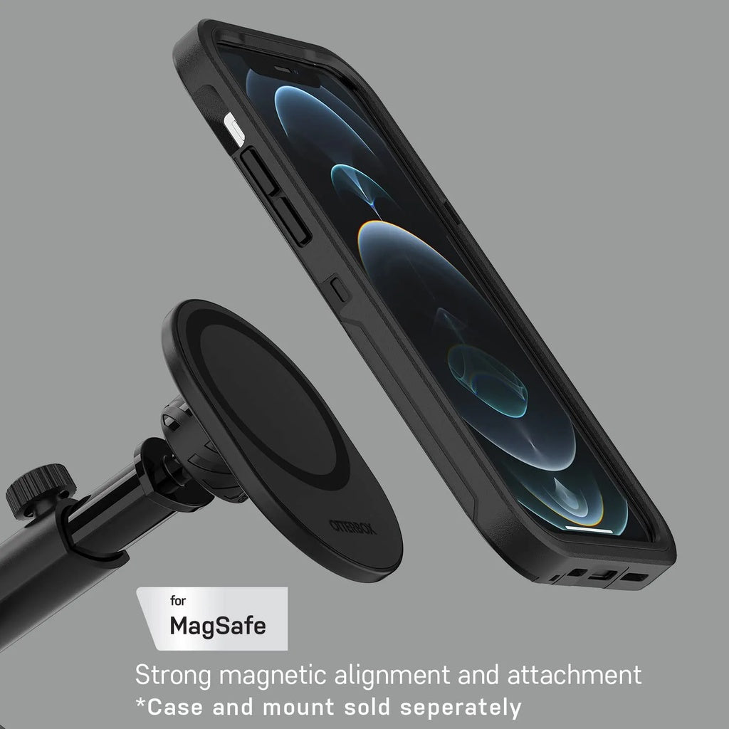 OtterBox Car Dash &amp; Windshield Mount Magsafe Serasi untuk iPhone 14 / 13 / 12 Pro Max - Hitam