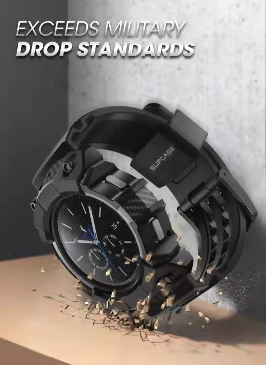 SUPCASE Galaxy Watch 4 46mm Unicorn Beetle Pro Wristband Case - Black