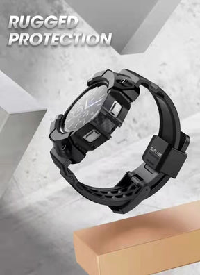 SUPCASE Galaxy Watch 4 46mm Unicorn Beetle Pro Wristband Case - Black